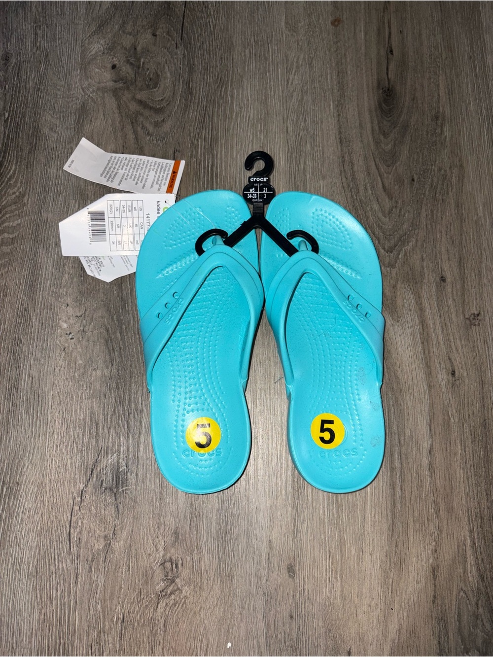 Crocs | Blue FlipFlops (NWT)